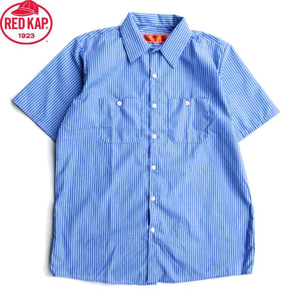 RED KAP（レッドキャップ） RED KAP STRIPE WORK SHIRTS BLUE/WHITE