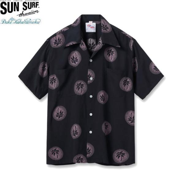 （a24world様）サンサーフ デュークカハナモク アロハシャツ M 黒 SUN SURF サンサーフ デューク カハナモク 半袖 ハワイアンシャツ