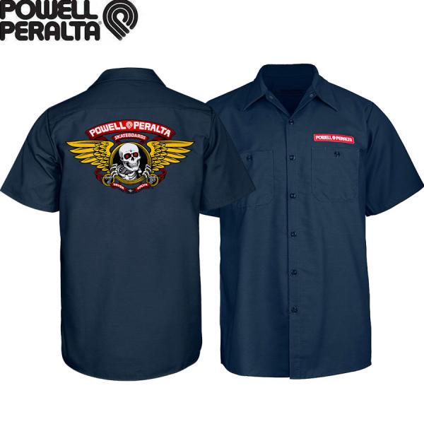 POWELL（パウエル） POWELL PERALTA WINGED RIPPER S/S WORK SHIRTS