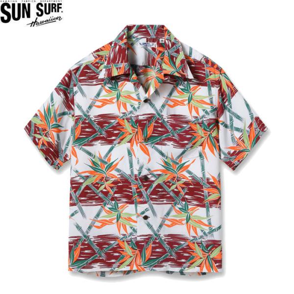 SUN SURF SS39625 S/S RAYON HAWAIIAN SHIRT “BAMBOO GRASSLANDS” WINE