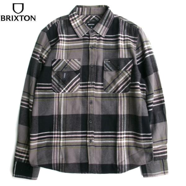 BRIXTON BOWERY FLANNEL SHIRT BLACK/MULTI 01213 ブリクストン 長袖 フランネルシャツ ブラック/マルチ ネルシャツ メンズ 送料無料