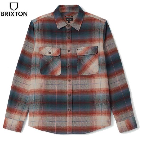 BRIXTON BOWERY FLANNEL SHIRT MULTI SHADOW 01213 ブリクストン 長袖 フランネルシャツ マルチシャドウ ネルシャツ メンズ 送料無料