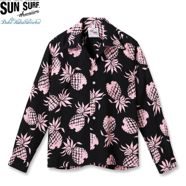SUN SURF サンサーフ デューク カハナモク 長袖 ハワイアンシャツ