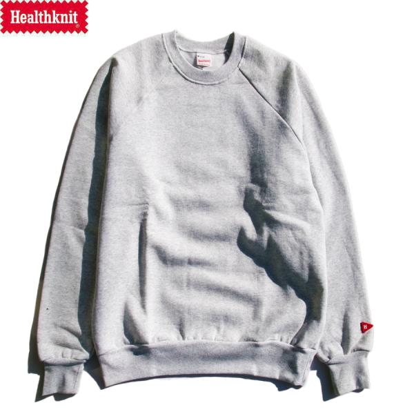 HEALTHKNIT 54006 CLASSIC CREW NECK SWEAT ASH GREY ヘルスニット クラシック スウェット クルーネックスウェット アッシュ グレー メンズ レディース
