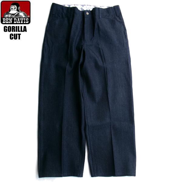 BEN DAVIS USA GORILLA CUT PANTS WORKPANTS BLUE DENIM ベンデイビス ゴリラカット パンツ ワークパンツ メンズ レディース ブルー デニム 送料無料