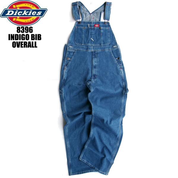 Dickies（ディッキーズ） DICKIES 8396 MENS INDIGO BIB OVERALL STONE