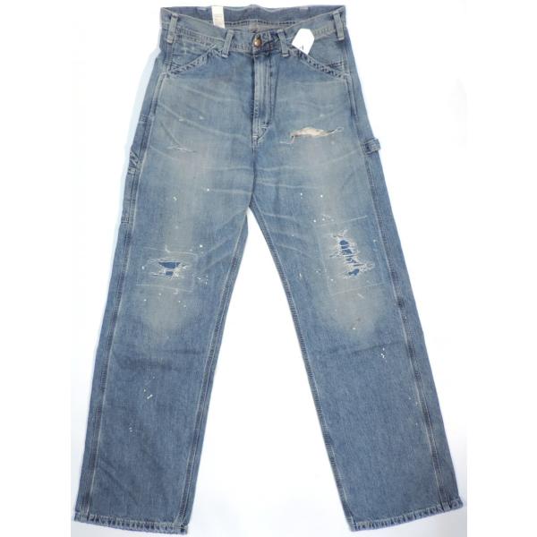SAPEur デニムペインターパンツ パッチワーク ダメージ加工 新品未使用 ワールド オンラインストア SAPEur デニムペインターパンツ