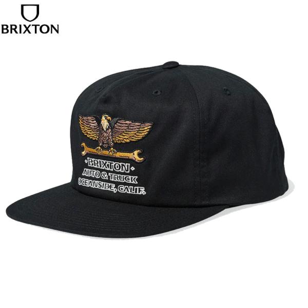 BRIXTON ブラック スナップバックキャップ BRIXTON ブリクストン キャップ メンズ 帽子 スナップバック