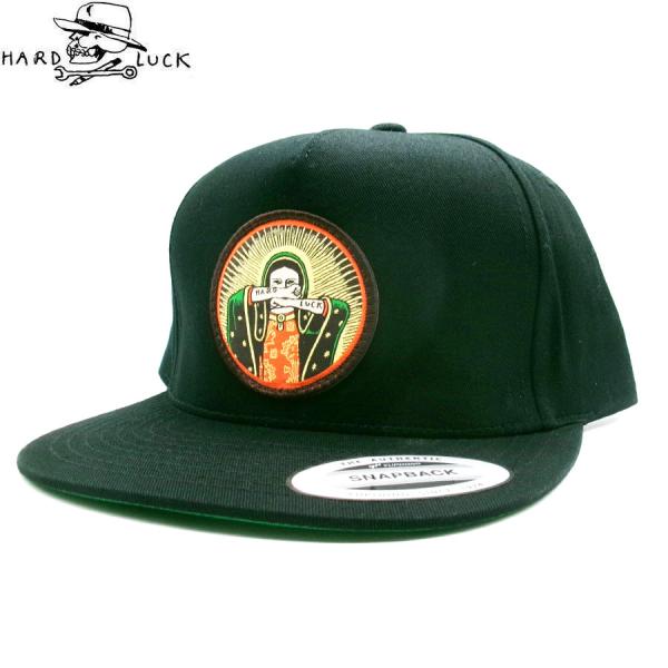 HARD LUCK LADY G PATCH SNAPBACK CAP BLACK/BROWN/ORANGE ハードラック スナップバック キャップ ブラック 帽子 メンズ スケート