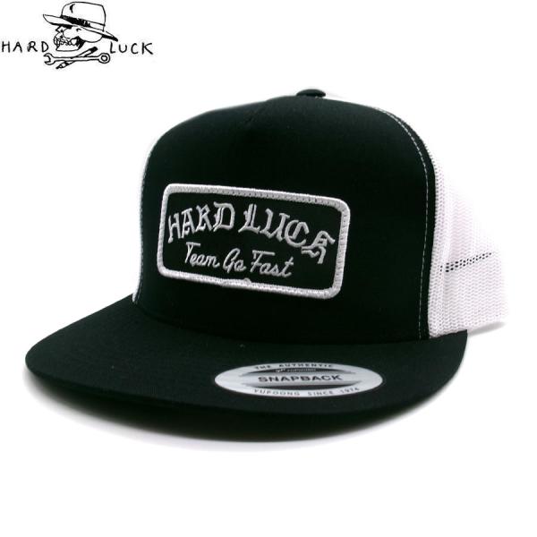HARD LUCK POOL SERVICE TRUCKER HAT MESH CAP BLACK ハードラック トラッカーハット スナップバック メッシュ キャップ ブラック 帽子 メンズ スケート
