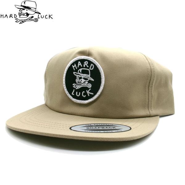 HARD LUCK OG UNSRUCTURE SNAPBACK CAP TAN ハードラック スナップバック キャップ ベージュ 帽子 メンズ スケート