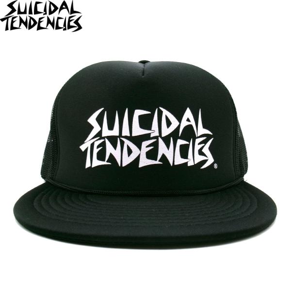 スーサイダルテンデンシーズ オリジナル フリップアップ メッシュ キャップ ブラック SUICIDAL TENDENCIES OG FLIP UP MESH TRUCKER CAP BLACK