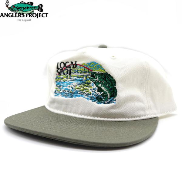ANGLERS PROJECT LOCAL SPOT #3 SNAPBACK CAP NATURAL/OLIVE