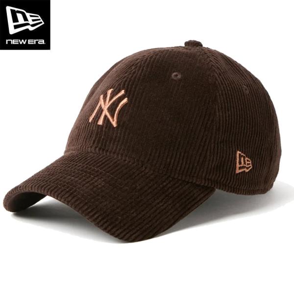 NEW ERA 9TWENTY MLB CODUROY NEWYORK YANKEES DARK BROWN  15137245 ニューエラ ニューヨーク・ヤンキース コーデュロイ キャップ ダークブラウン 帽子