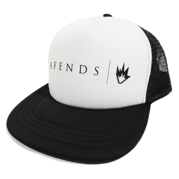 �A�t�F���Y �g���b�J�[ �L���b�v �z���C�g ���b�V���L���b�v �X�q �����Y AFENDS BREAD &amp; BUTTER TRUCKER CAP WHITE