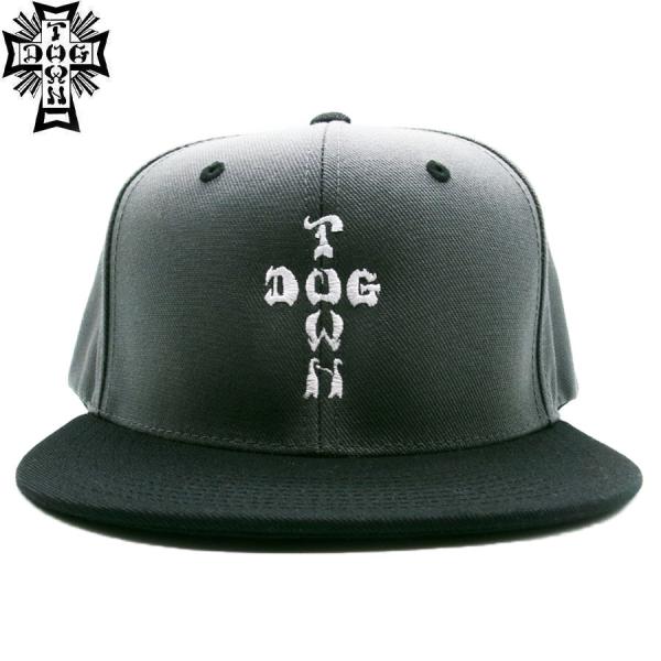 DOGTOWN（ドッグタウン） DOGTOWN CROSS LETTERS SNAPBACK CAP CHACOAL