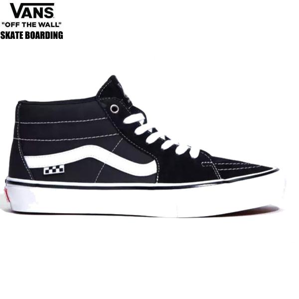 VANS（ヴァンズ） バンズ スケート グロッソ ミッド ブラック/ホワイト