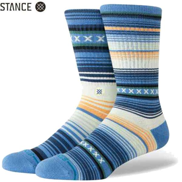STANCE（スタンス） STANCE SOCKS CURREN ST CREW CAPRI BLUE