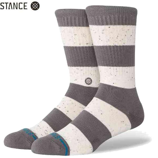 STANCE（スタンス） STANCE SOCKS NEP STRIPE CREW GREY A556D25NEP