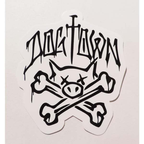 DOGTOWN（ドッグタウン） PIG SKULL STICKER ピッグスカル ステッカー