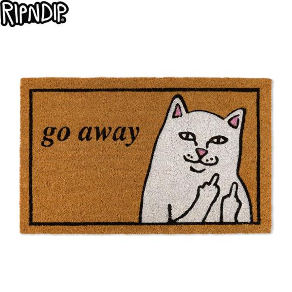 RIPNDIP Go Away ラグ　マット RIPNDIP（リップンディップ） RIPNDIP GO AWAY DOOR MAT BROWN