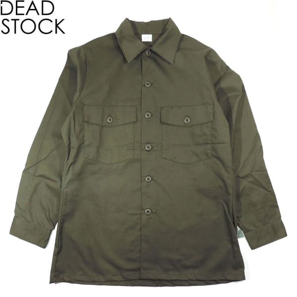 デッドストック US ミリタリー ユーティリティーシャツ アメリカ軍 オリーブ DEAD STOCK U.S. MILITARY UTILITY SHIRT DURA PRESS OG-507 OLIVEOG-507