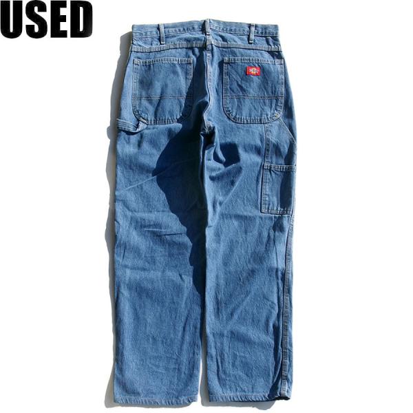 USED-347】 DICKIES DENIM PAINTER PANTS BLUE ディッキーズ デニム