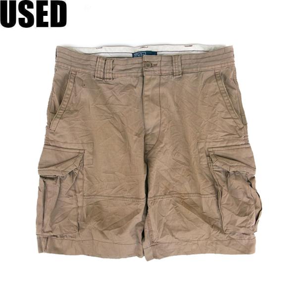 USA製Polo by Ralph Lauren リネンショーツ 31 ベージュ POLO RALPH LAUREN（ポロ・ラルフローレン） 【USED-280】POLO RALPH