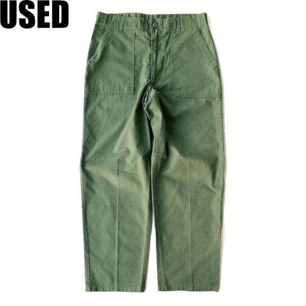 ✅新品未使用　ベイカーパンツ　ミリタリーパンツ　ワークパンツ　オリーブ　XL USED-22】80s US ARMY MILITARY OG-107 UTILITY PANTS OLIVE W36xL30