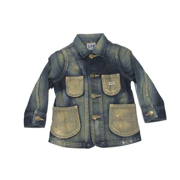 Lee / [ KIDS LbY COVERALL JACKET Jo[I[ WPbg q 146 INDIGO CfBS