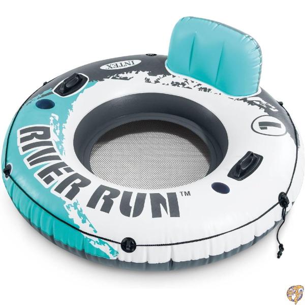 INTEX Red River Run Fire Edition フロート 53インチ 約135cm レッド メッシュ底・背もたれ・ドリンクホルダー付き 56825EP