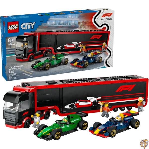 レゴ(LEGO) シティ F1トランスポーター RB20 &amp; AMR24 F1マシン 60445 おもちゃ ブロック 男の子 女の子