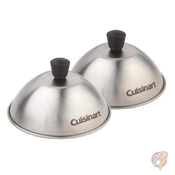 Cuisinart クイジナート CMD-388 ステンレス ハンバーガー用 直径約16cm 蓋 2点セット ドーム型カバー グリルツール
