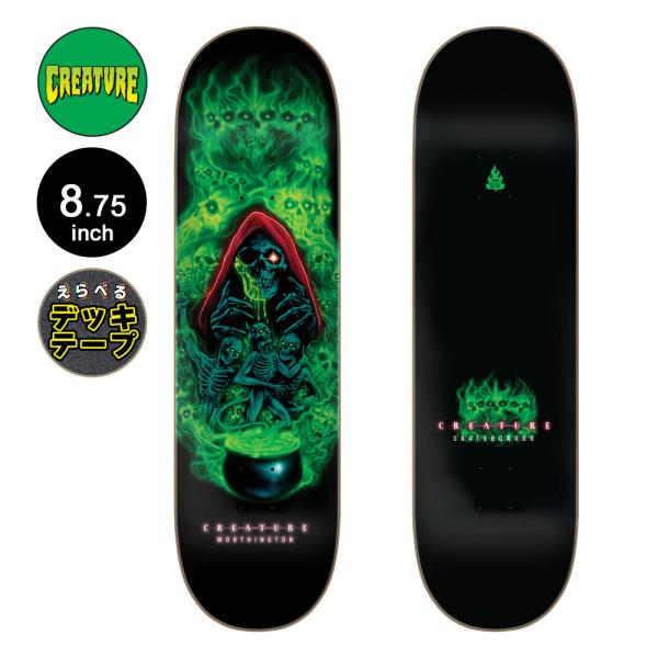 クリーチャー CREATURE スケボー デッキ 8.75 WORTIHNGTON TERROR SIGHT PRO DECK ジョン・ワージントン スケートボード ストリート 板(2606)