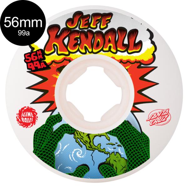 スライムボールズ SLIME BALLS 56mm JEFF KENDALL END OF THE WORLD CHUBBIES 99A WHEELS ジェフ・ケンダル 4個セット スケートボード スケボー (2606)