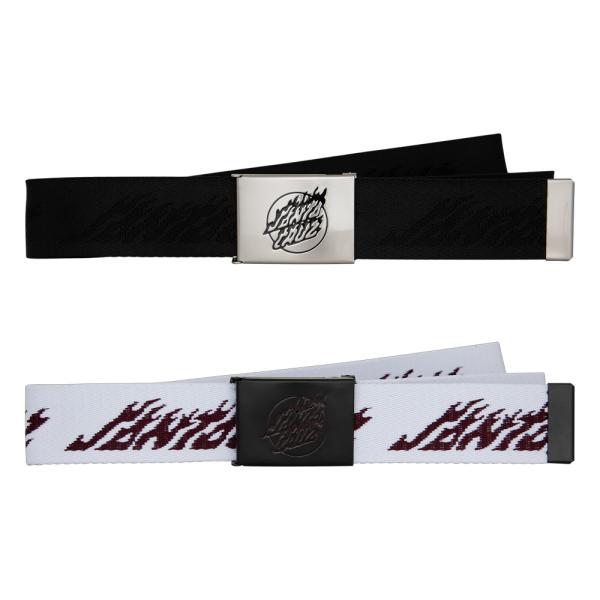 サンタクルーズ SANTA CRUZ FLAME DOT STRIP BELT ベルト アクセサリー  ストリート スケーター ファッション スケートボード スケボー （25FA）