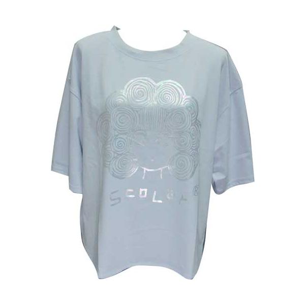 ScoLar（スカラー） Tシャツ 涼しい 接触冷感 162654-20サックス M