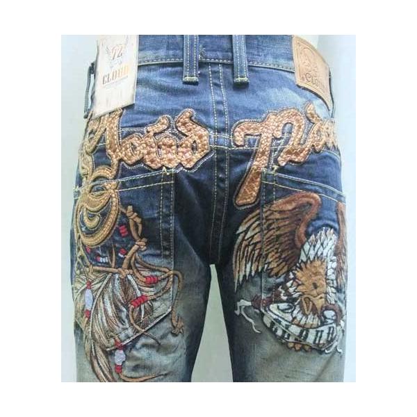 クラウド メンズ ジーンズ CLOUD イーグル ドリームキャッチャー 刺繍
