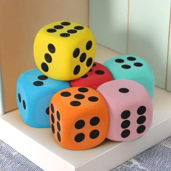 8 センチメートル大発泡サイコロソフト六面サイコロ子供カウントおもちゃ学習補助クラスボードゲーム教室数学教育