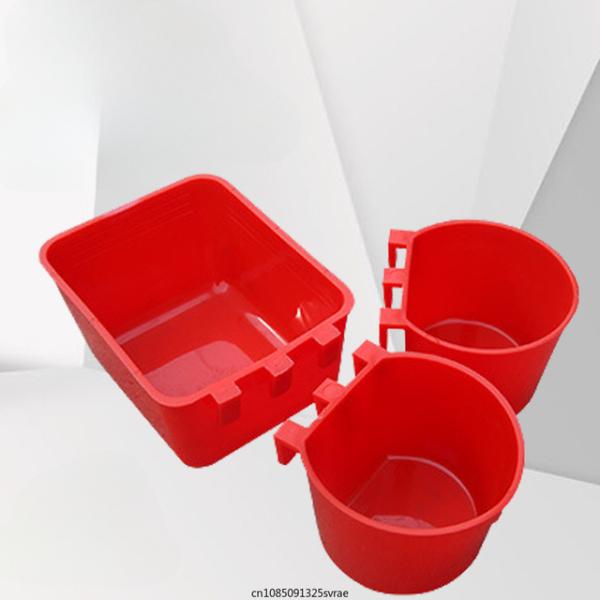 鳥かごフィーダーカップ プラスチック製給餌皿 フック付きフィードボウル オウム用 水飲み器 ハト用 ウズラ アヒル ドリンクボウル