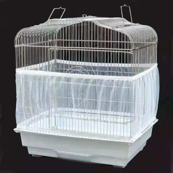 メッシュ鳥かごカバーシェルスカートネット簡単お手入れキャッチャーガード鳥かご伸縮性メッシュオウム鳥かごネット