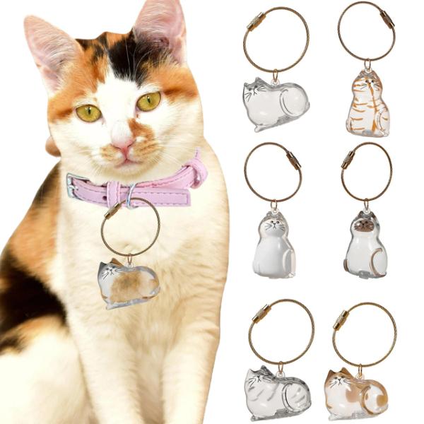 猫の毛収納カプセルキーホルダーペットの毛を集めるメモリアルアクセサリーシンプルなデザインの猫型キーホルダー