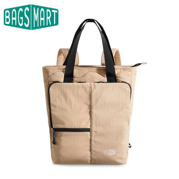 BAGSMART スクールトートバッグ 15.6 インチのラップトップコンピュータバックパック防水通勤女性のハンドバッグ大容量カレッジバッグ