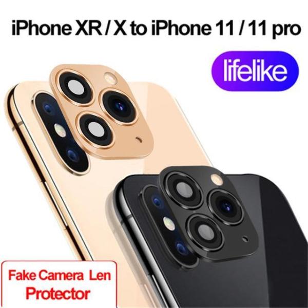 Screen Protector for iPhone XR X Change to iPhone 11 Pro Max Fake Camera Le