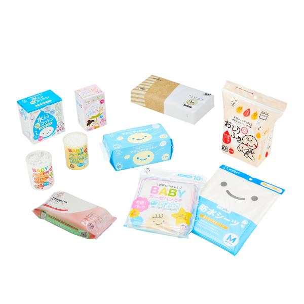 ■特徴・出産直後から必要なものを詰め合わせ・お試し価格でご提供！■セット内容・マタニティコットン８×８ 60枚入 1個・アメジストベビーコットン8×12 80枚入 1個・アメジスト抗菌ベビー綿棒150＋30本入(だんご/涙型) 1個・アメジ...