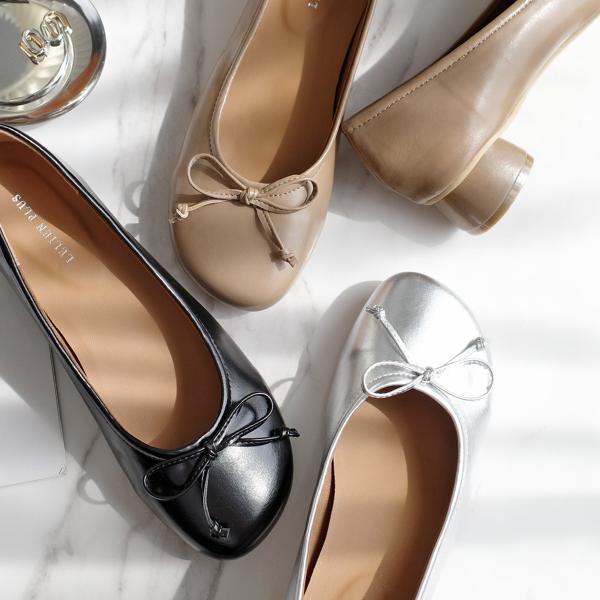 【訳あり／未使用】レペット　パンプス　カミーユ　24cm　リボン　太ヒール 訳あり／未使用】レペット パンプス カミーユ 24cm リボン 太ヒール