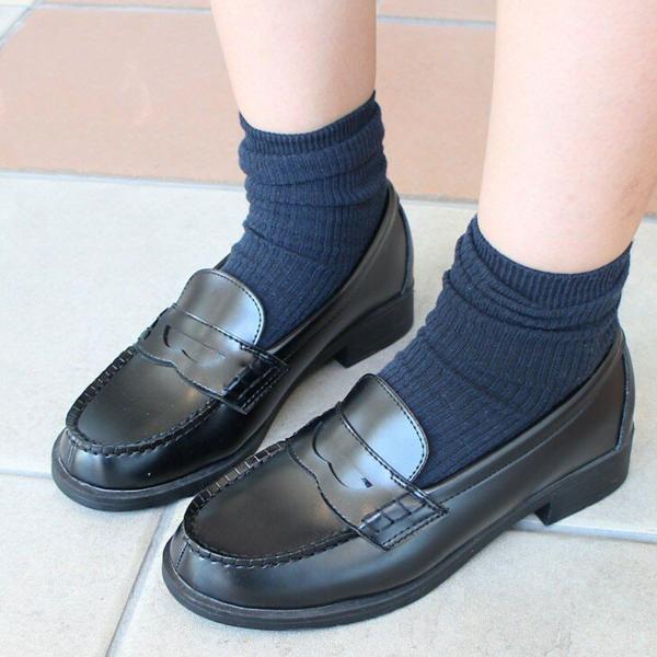 コインローファー ローファーパンプスレディース学生靴 通学 制服