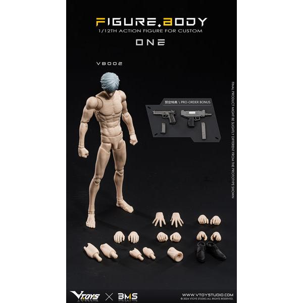 特典】1/12スケール可動フィギュア素体 ONE(ワン) VB002 ホワイト