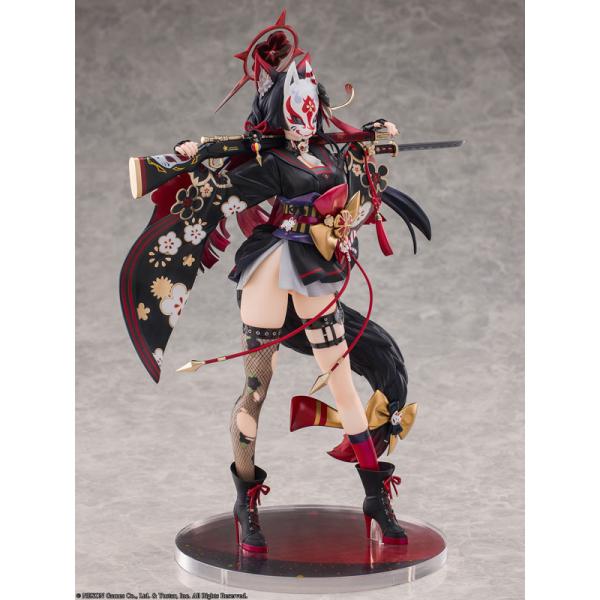 ブルーアーカイブ ワカモ 1/7 完成品フィギュア ネオンマックス　再販 中古】(本体A/箱B)ブルーアーカイブ-Blue Archive- ワカモ 1/7 完成品
