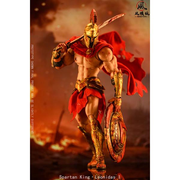 Spartan King Leonidas I(スパルタンキング レオニダス) 1/12スケール 可動フィギュア ダメージ版[WIND TOYS]《発売済・在庫品》